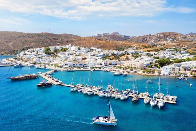 Milos Luxury Catamaran Cruise to Kleftiko Bay with Lunch - Passing Klima’s colorful fishing houses