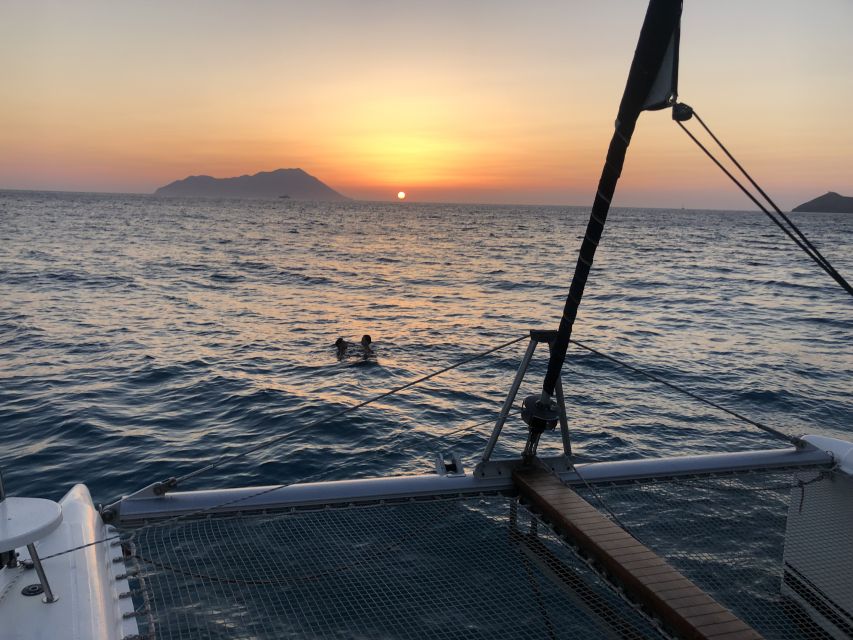 Milos: Sunset Catamaran Cruise with Kleftiko Visit - Leaving Adamas at 15:00