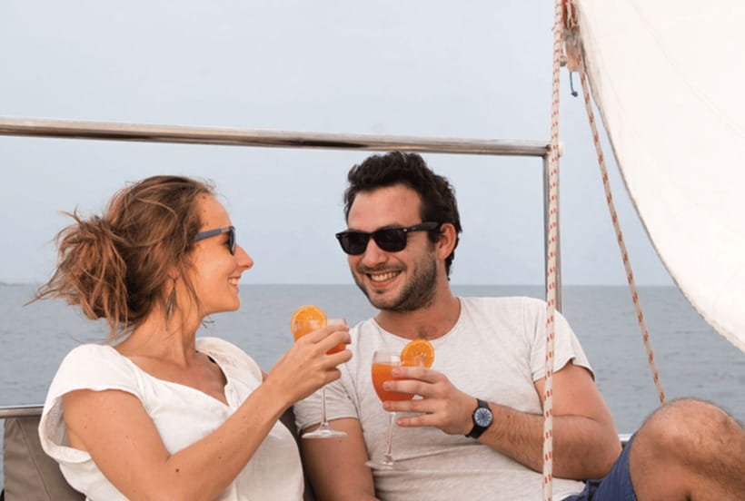 Mirissa: Sunset Catamaran Sailing Boat Tour with Dinner - Key details before you book
