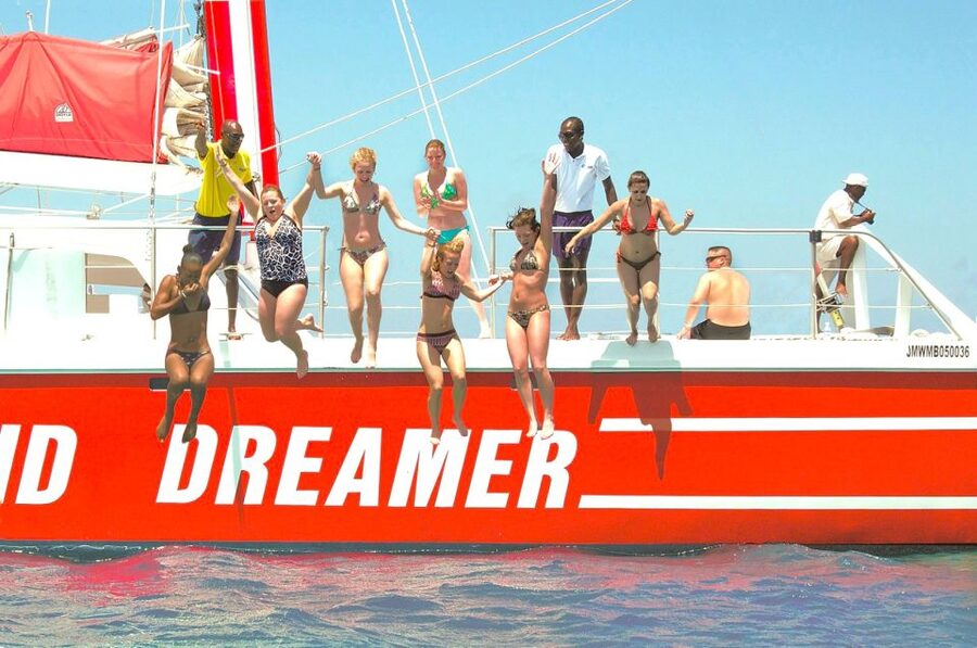 Montego Bay Catamaran Cruise and Snorkeling Tour - Setting out along the Montego Bay coastline