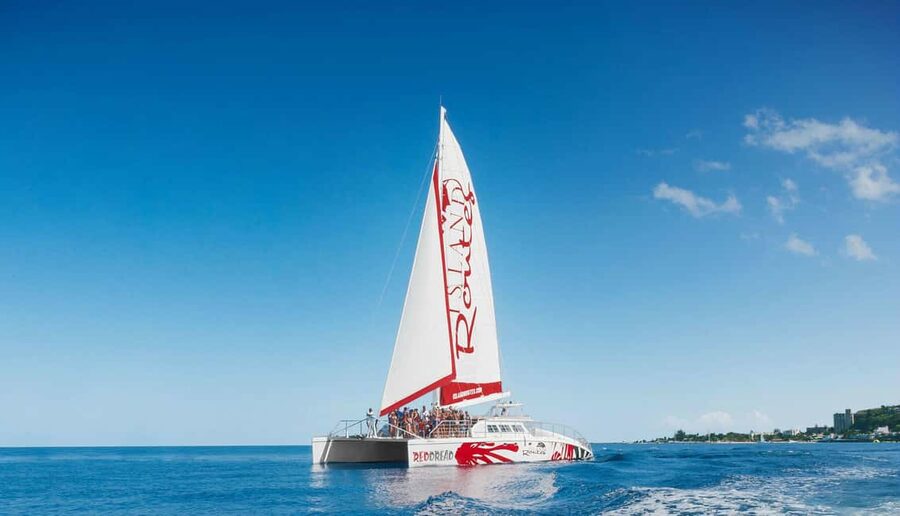 Montego Bay: Reggae Catamaran 18+ Cruise with Open Bar - The short snorkeling stop