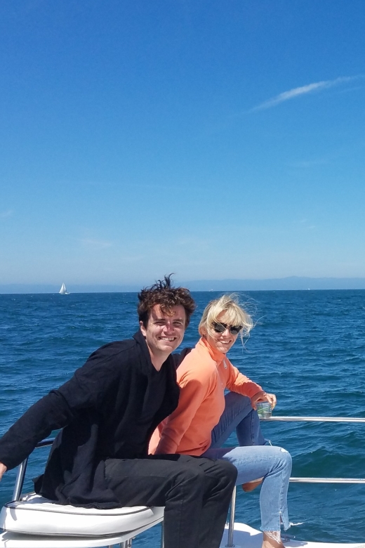 Monterey: Catamaran Sailing Cruise - Setting the sails on Monterey Bay