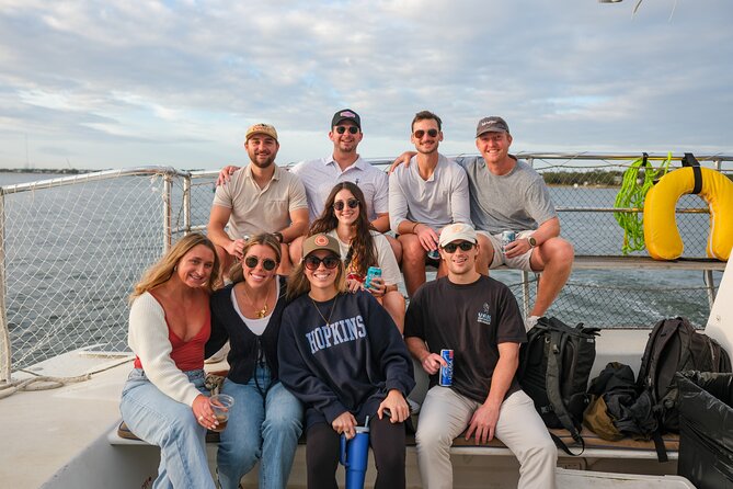 Morning Charleston Harbor Sail Lux Catamaran Shade and Seating - What the morning schedule feels like
