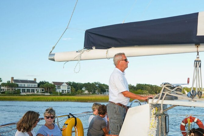 Morning Charleston Harbor Sail Lux Catamaran Shade and Seating - What to bring for a better morning