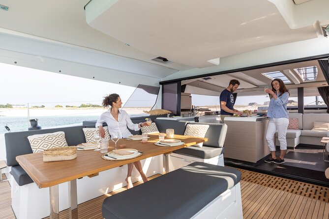 Mykonos: Brand-New Catamaran Cruise with Meal, Drinks & Transport - Passing Delos without stepping ashore