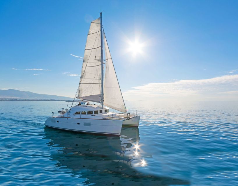 Mykonos: Catamaran Cruise With Meal and Drinks - Rhenia’s two-hour swimming stop