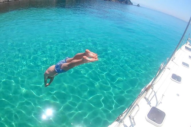 Mykonos Catamaran Full Day Private Cruise, 8-flavor Meal & Drinks - Rhenia’s coves and the first swim