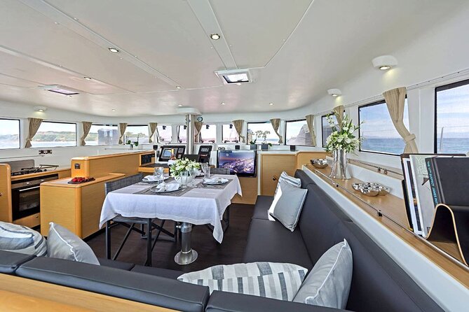 Mykonos Catamaran Premium Day-Sunset Tours 8-flavor Meal & Drinks - The south-coast backup route
