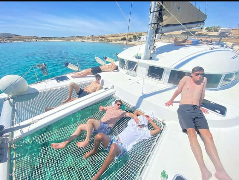 Mykonos: Rhenia Island Catamaran Cruise with Meal and Drinks - What is included, and what you still need