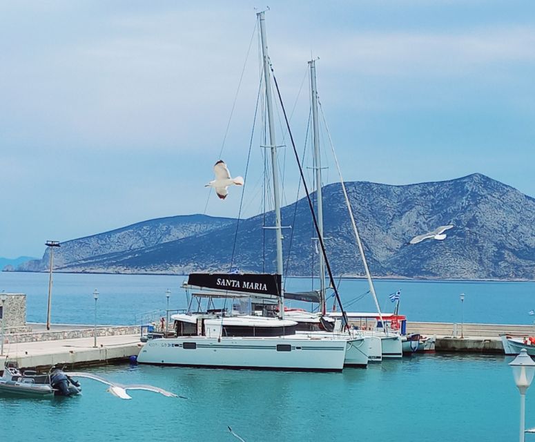 Naxos: Naxos Catamaran Sailing Cruise with Lunch and Drinks - Swim Stops in Clear Cycladic Water