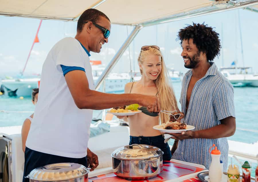 North of Mauritius: Catamaran Cruise w/ BBQ Lunch - A BBQ lunch with the sea as your dining room