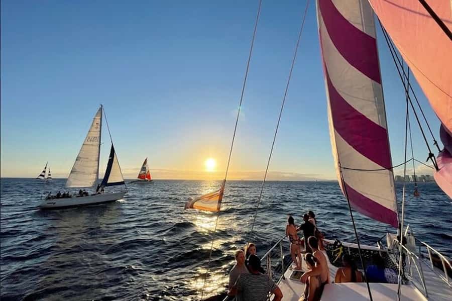 Oahu: Waikiki Sunset Catamaran Sail and Swim - The swim stop and what the water time is really like