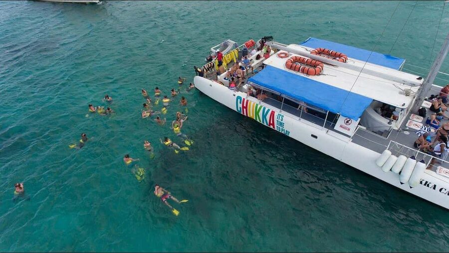 Ocho Rios: Catamaran Sail & Snorkel + Dunn's River Climb - A busy half-day with a clear purpose