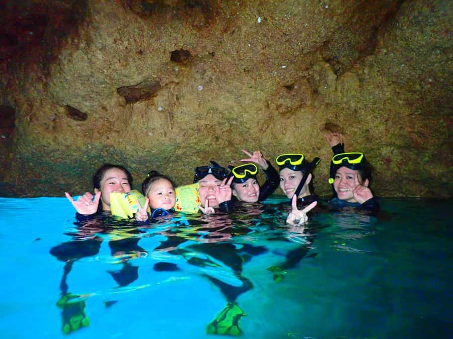 Onna: Blue Cave Snorkeling from Catamaran - A short ride to the Okinawan coast