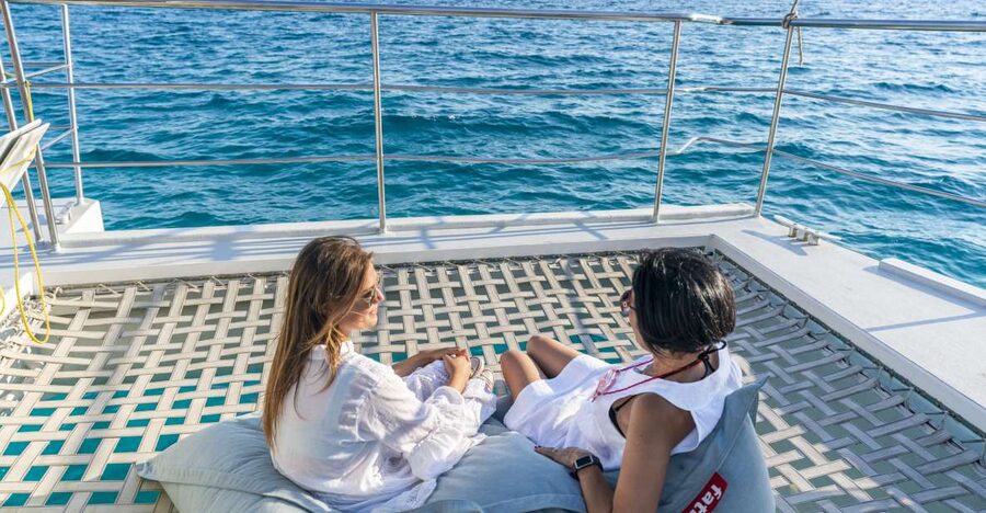 Palma: Catamaran Cruise with Swimming and Snorkelling - Leaving Playa del Arenal for Palma Bay