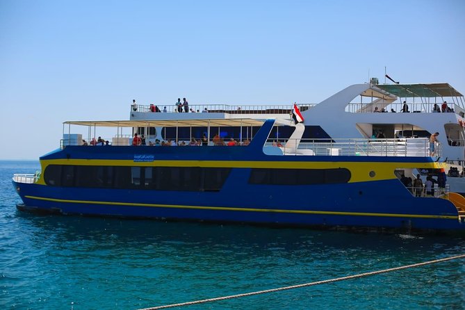 Paradise Catamaran Conquest 2 Hours Semi Submarine & snorkeling - Hurghada - Hotel pickup and the ride to Hurghada Marina