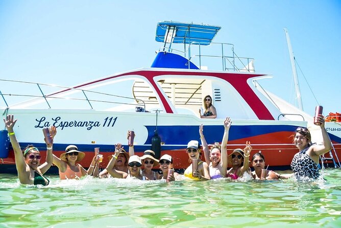Party boat in Catamaran with Open Bar adults only - The natural pool: 40 minutes of swimming and music