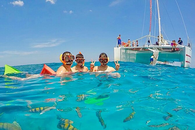 Party Catamaran Cruise with Open Bar and Snorkeling Montego Bay - Snorkeling at the nearby reef