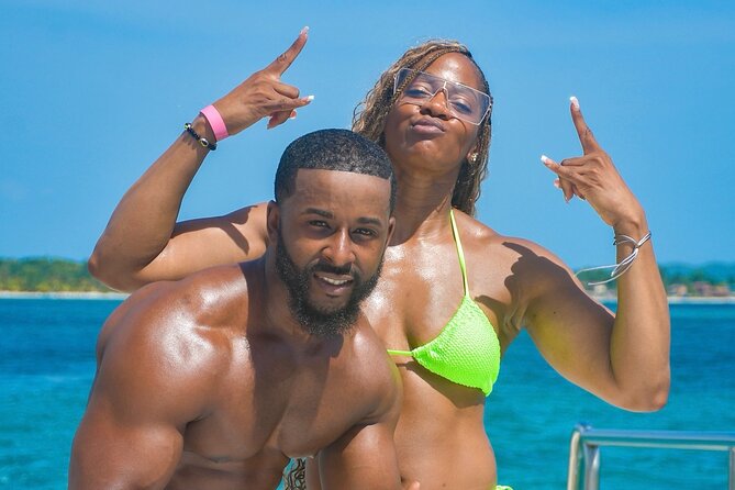 Party Catamaran Sunset Ricks Cafe Negril Open Bar and DJ - Rick’s Cafe and the cliff jumps