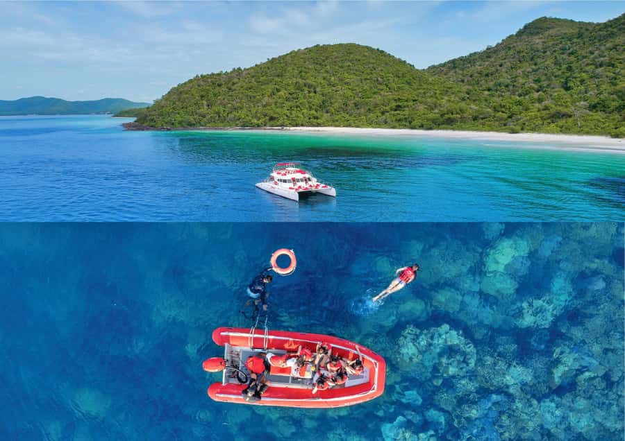 Pattaya: 2 Islands one day trip on Catamaran with Lunch - The second cruise and the longer Koh Rin session