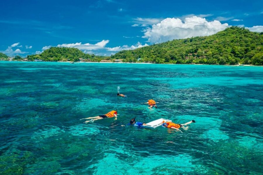 Phuket: Bamboo Island and Phi Phi Islands by Fast Catamaran - Viking Cave and the route to Maya Bay