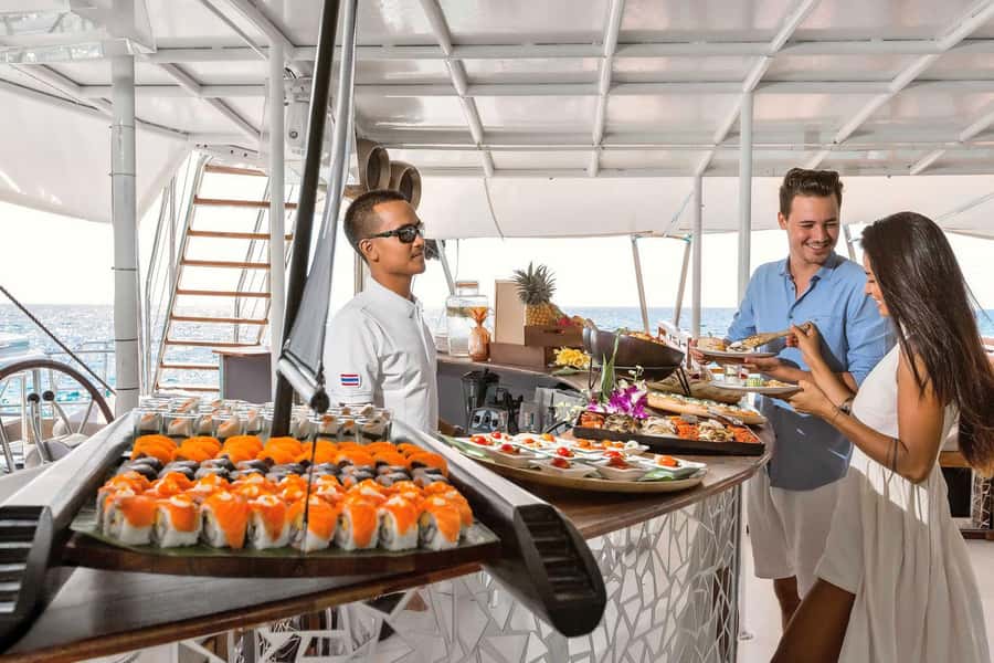 Phuket: Coral and Racha Islands Hype Luxury Catamaran - Racha Island is the better water stop