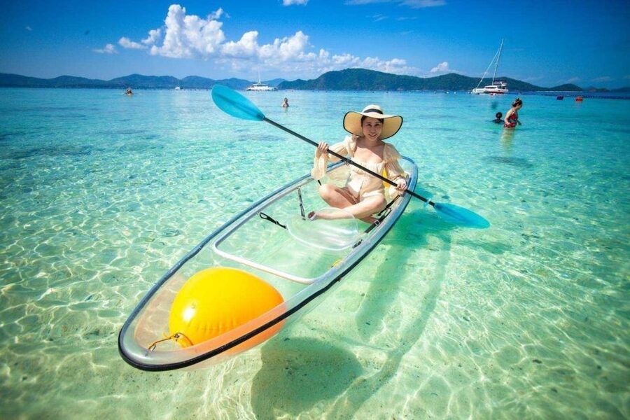 Phuket: Coral Island & Sunset Dinner by Sailing Catamaran - From your hotel to Chalong Pier