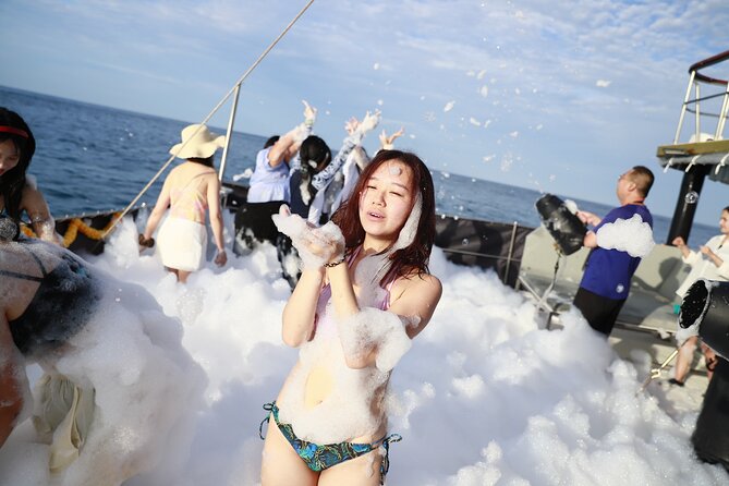 Phuket: Islands Hopping Catamaran Tour with Foam Party - Starting at Coral Island with lunch onboard