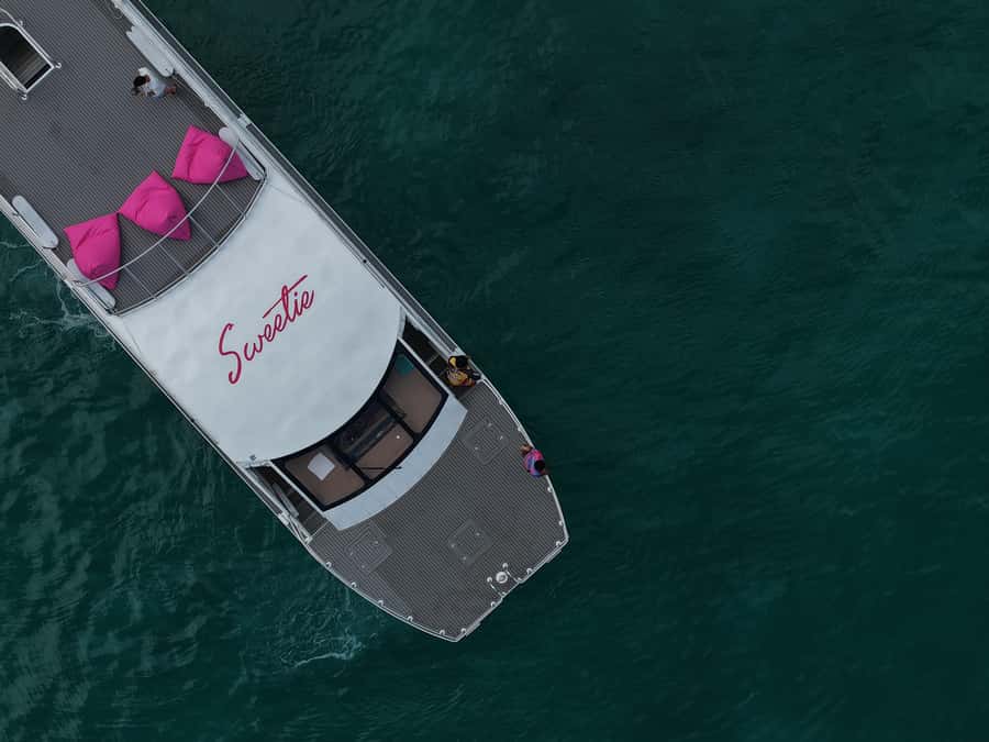 Phuket: Phi Phi, Bamboo & Maithon by Premium Speed Catamaran - Monkey Beach and Viking Cave: quick viewing, better water time