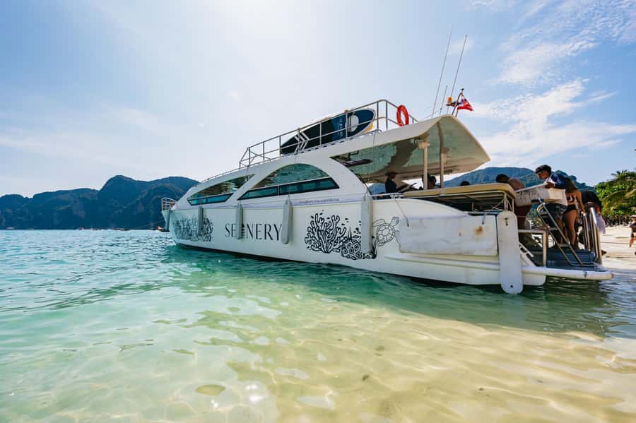Phuket: Phi Phi Islands Day-Trip by Speed Catamaran - Maya Bay: famous, beautiful, and busy