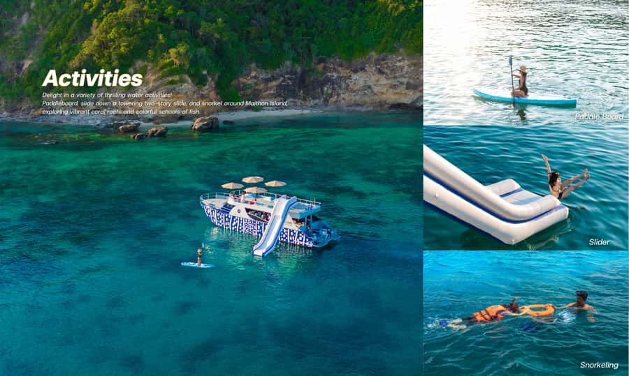 Phuket: Phi Phi Maiton Island Sunset Premium Catamaran Tour - Pileh Lagoon and Maya Bay before the crowds build