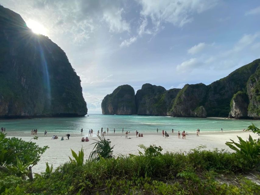 Phuket: Phi Phi, Maya, Koh Khai Day Tour by Speed Catamaran - Maya Bay: famous, beautiful, and rarely quiet