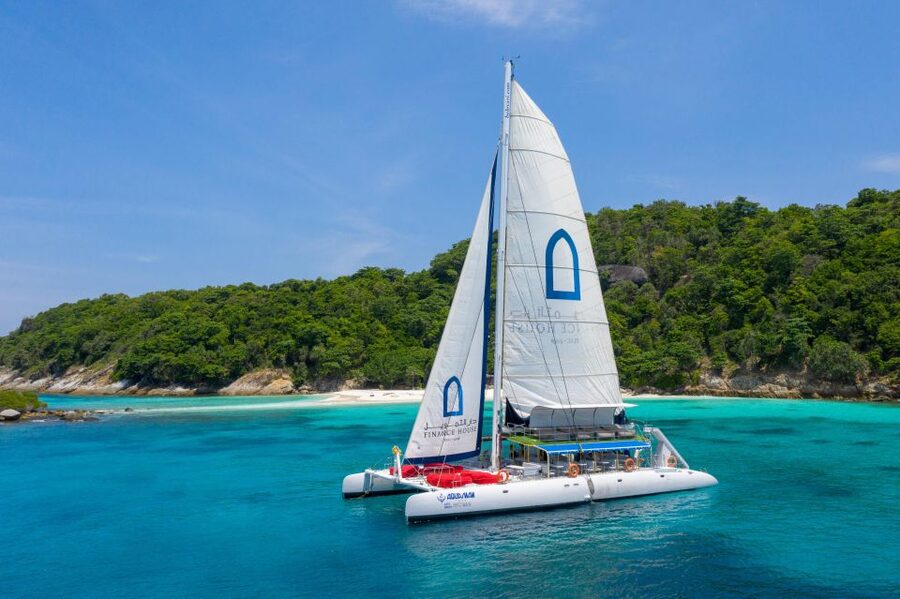 Phuket: Racha and Coral Island Catamaran Tour with Lunch - Sailing to Racha Island with lunch on the catamaran