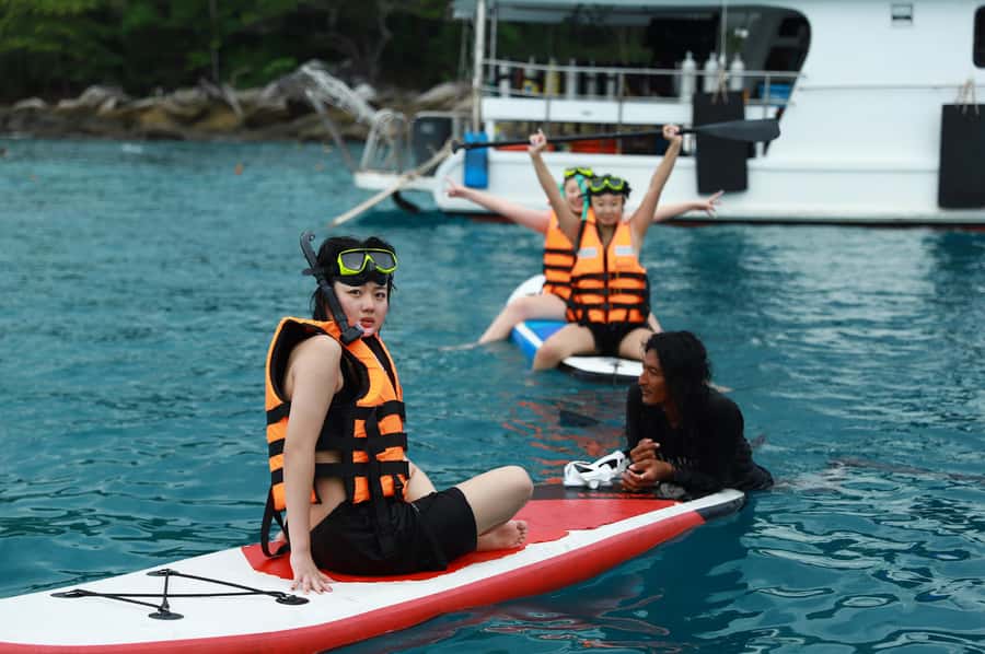 Phuket: Racha & Coral Island Catamaran Tour With Foam Party - Racha Island adds more water time