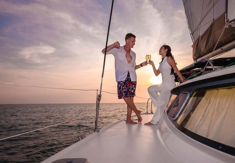 Phuket Sunset Dinner Sailing Yacht Catamaran - Coral Island and Kahung Beach at 13:30