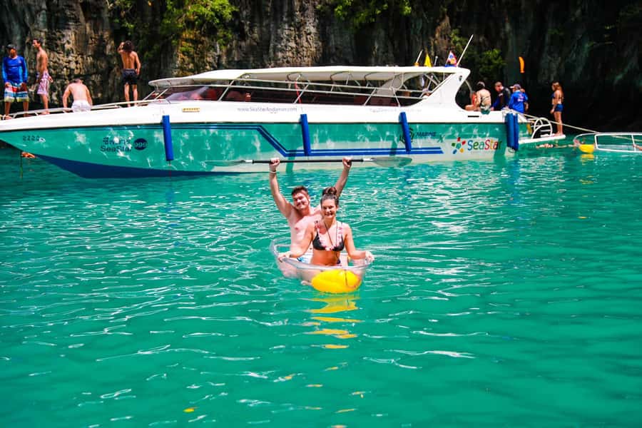 Phuket: Ultimate Phi Phi & Maya Bay Speed Catamaran Tour - Monkey Beach and Monkey Bay