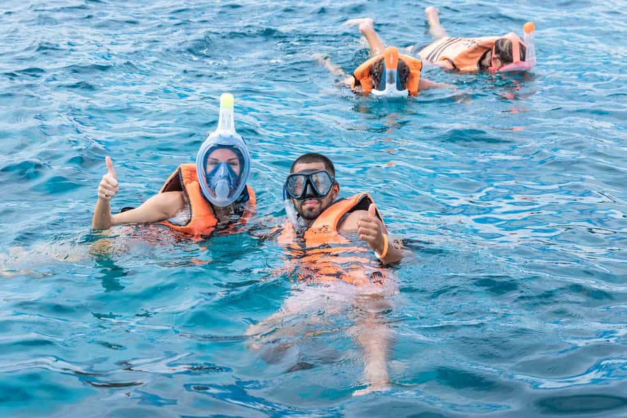 Phuket: Ultimate Phi Phi & Maya Bay Speed Catamaran Tour - Loh Samah Bay before Maya Bay