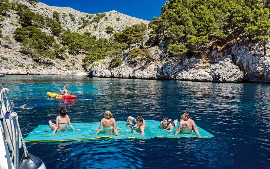 Port d'Alcudia: North Coast Catamaran Cruise with Meal - Leaving Puerto de Alcúdia for the North Coast