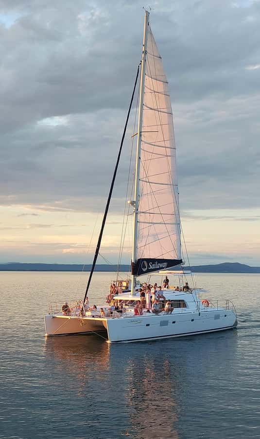 Port Douglas: Sunset Sailing Cruise on Luxury Catamaran - The first drink and the canapé service