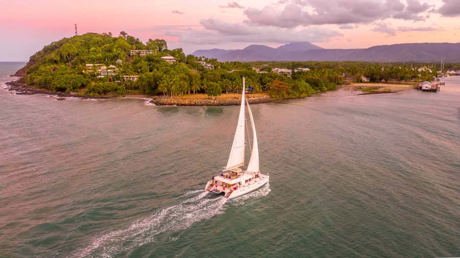 Port Douglas: Sunset Sailing Cruise on Luxury Catamaran - The sunset: beautiful, but weather-dependent