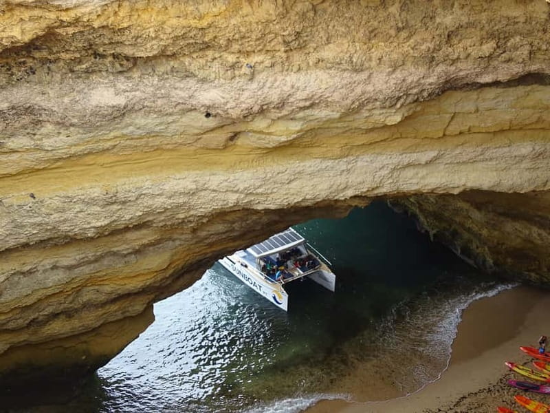 Portimão: Benagil Caves & Golden Coast Eco Catamaran Tour - The electric catamaran makes a real difference
