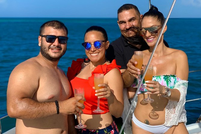 Premium Catamaran Morning Sail: Snorkeling, Mimosas and Brunch - The boat: cushioned seats and room to breathe