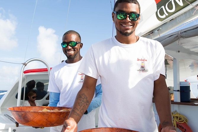 Prickly Pear Catamaran Trip from St Maarten Including Lunch - Sailing Along St. Maarten’s Western Coast