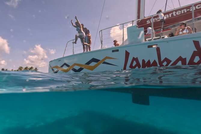 Prickly Pear Catamaran Trip from St Maarten Including Lunch - Mead’s Bay on the Return Sail