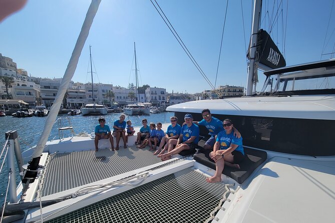 Private Catamaran All-Inclusive Cruise in Naxos - The on-board Greek lunch is more than a side note