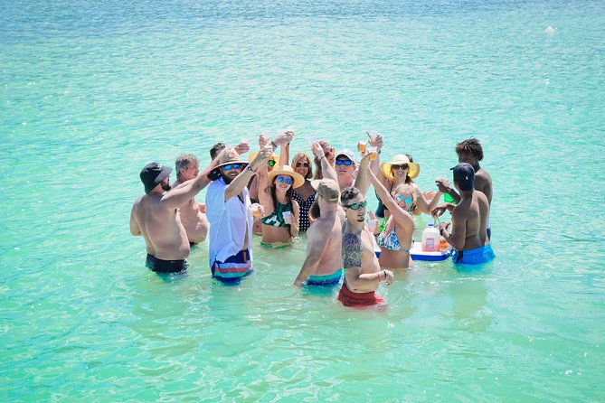 Private Catamaran Booze Cruise & Snorkeling - Slides, floats, and swimming time