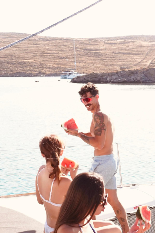 Private Catamaran Cruise Mykonos Delos with Meals & SUP - What the private price really buys you