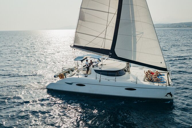 Private CATAMARAN daytrip - Lindos/ Rhodos with Lunch and drinks - Lindos From the Water, Not From the Acropolis