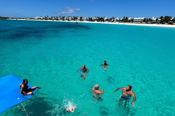 Private Catamaran Excursion in Anguilla with its Turquoise Waters - The crossing to Anguilla
