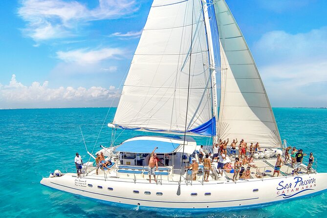 Private Catamaran from Cancun to Isla Mujeres | For up to 100 pp - Is $5,290 good value for your group?